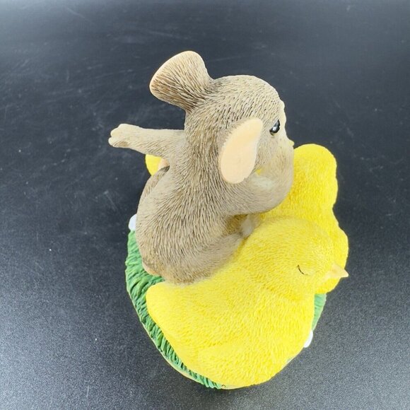 Charming Tails Fitz And Floyd Figurine Resin Whimsical Shhh Don’t Make A Peep - Picture 11 of 13